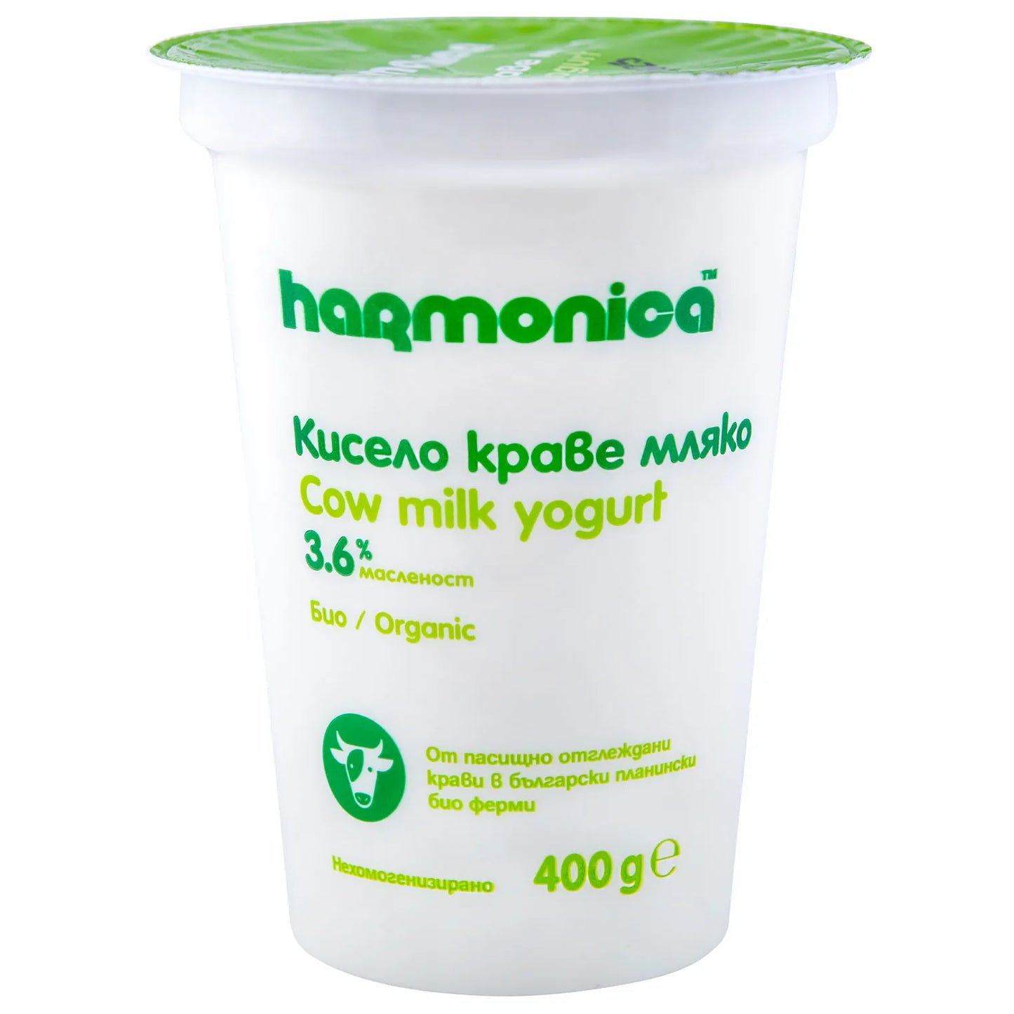 Био кисело мляко Хармоника 3,6% - 400г