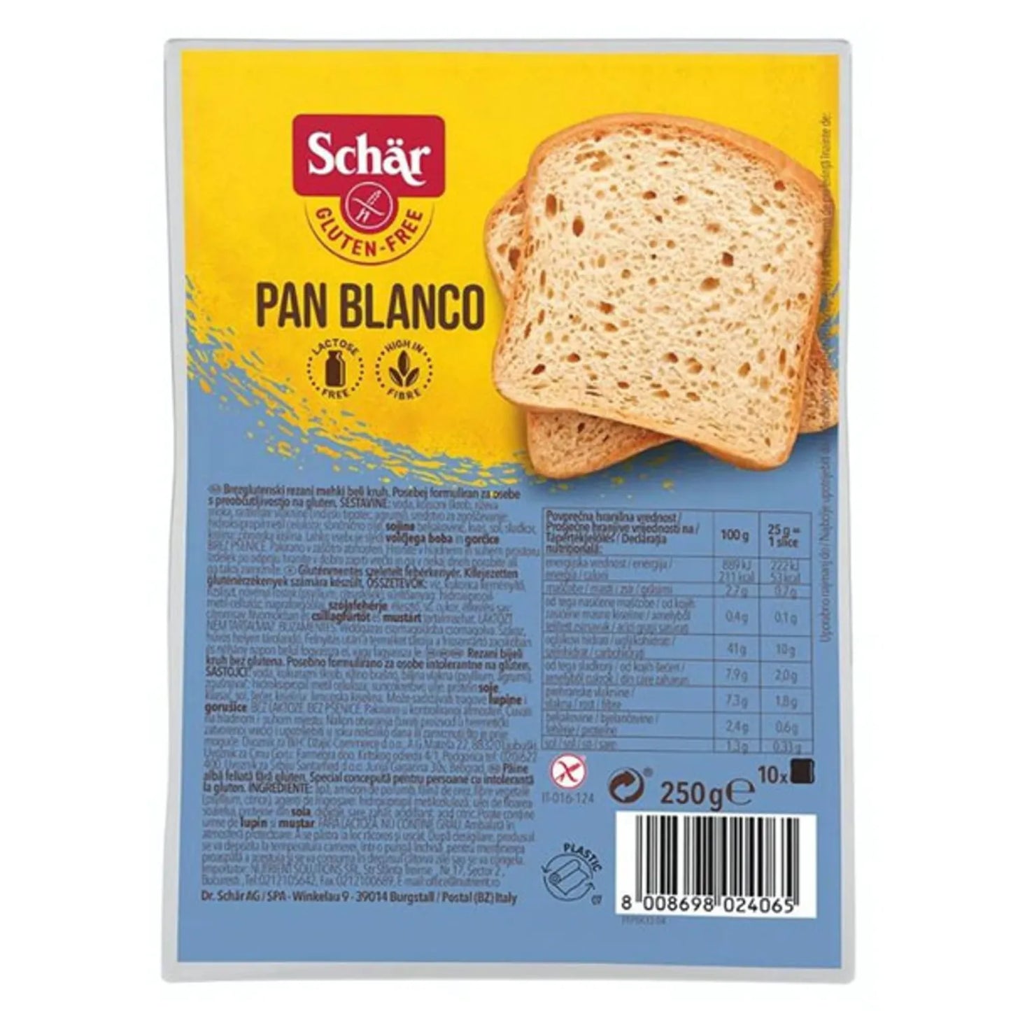 Безглутенов хляб Pan Blanco 250г